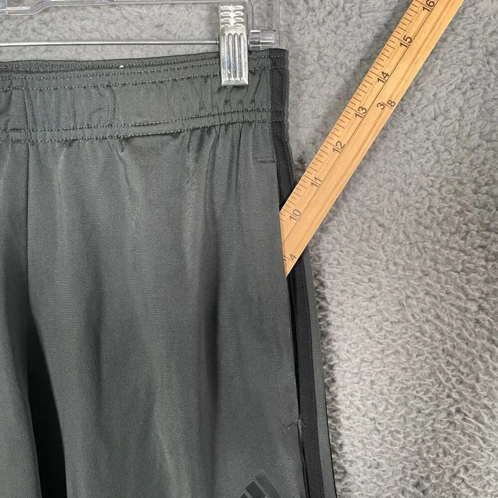 Adidas Men's Small 3 Stripe Black Warm Up Tapered Track Jogger H48431
